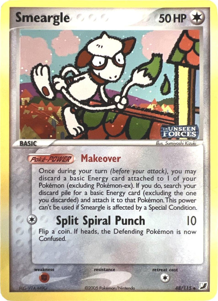 Smeargle (48/115) (Stamped) [EX: Unseen Forces] (Online Only)