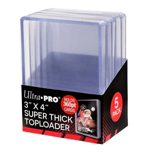 3" x 4" Super Thick 360PT Toploaders (5ct) (ONLINE ORDER ONLY)