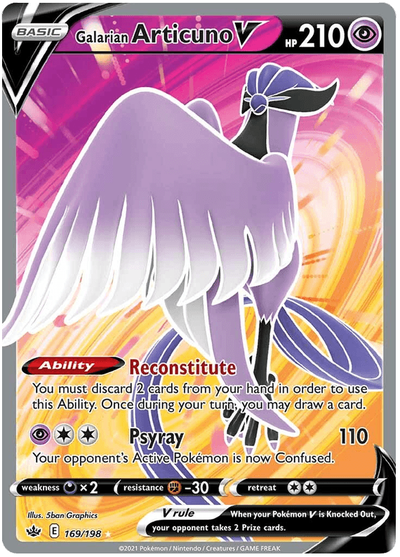 Galarian Articuno V (169/198) [Sword & Shield: Chilling Reign] (Online Only)