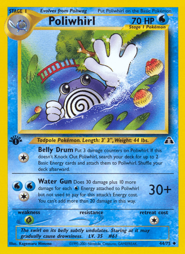 Poliwhirl (44/75) [Neo Discovery 1st Edition] (Online Only)