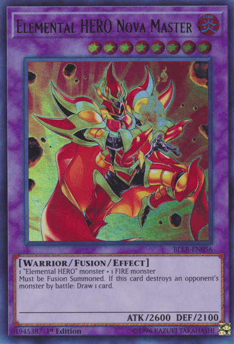 Elemental Hero Nova Master [BLLR-EN056] Ultra Rare (ONLINE ORDER ONLY)