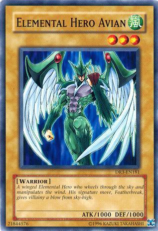 Elemental Hero Avian [DR3-EN181] Common (ONLINE ORDER ONLY)