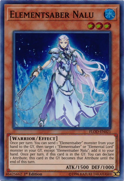 Elementsaber Nalu [FLOD-EN021] Super Rare (ONLINE ORDER ONLY)
