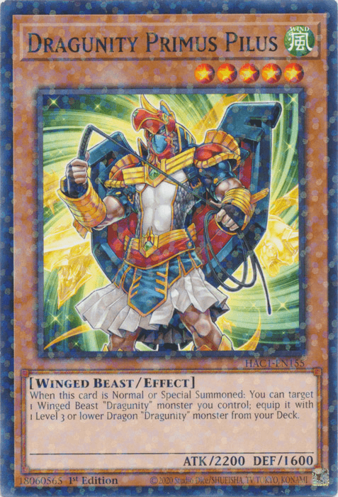 Dragunity Primus Pilus (Duel Terminal) [HAC1-EN155] Common (ONLINE ORDER ONLY)