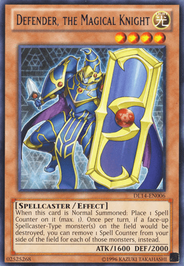 Defender, the Magical Knight (Purple) [DL14-EN006] Rare (ONLINE ORDER ONLY)
