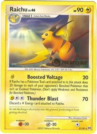 Raichu (27/99) (Prerelease Promo) [Nintendo: Black Star Promos] (Online Only)