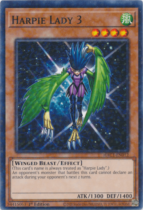 Harpie Lady 3 (Duel Terminal) [HAC1-EN012] Common (ONLINE ORDER ONLY)