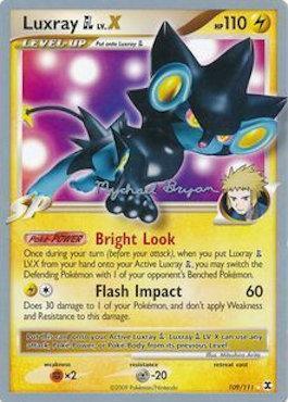 Luxray GL LV.X (109/111) (Happy Luck - Mychael Bryan) [World Championships 2010] (Online Only)