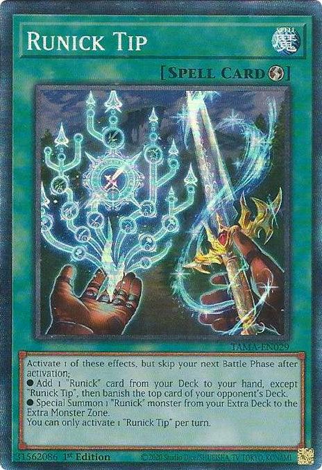 Runick Tip [TAMA-EN029] Collector's Rare (ONLINE ORDER ONLY)