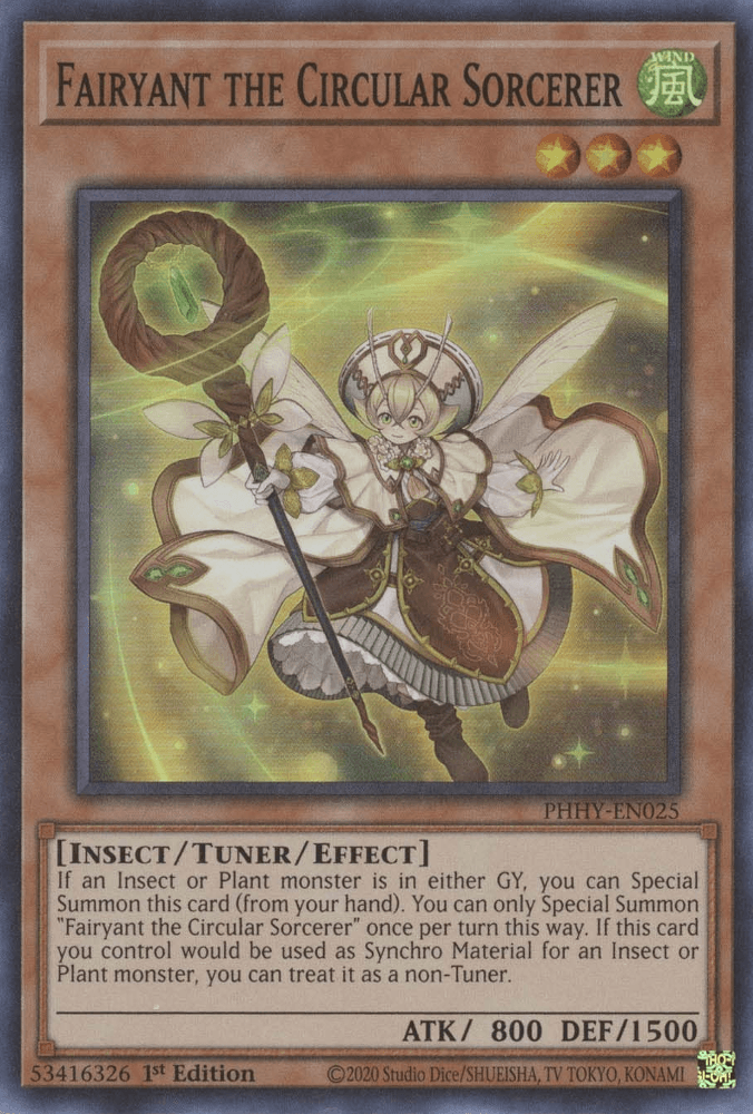 Fairyant the Circular Sorcerer [PHHY-EN025] Super Rare (ONLINE ORDER ONLY)