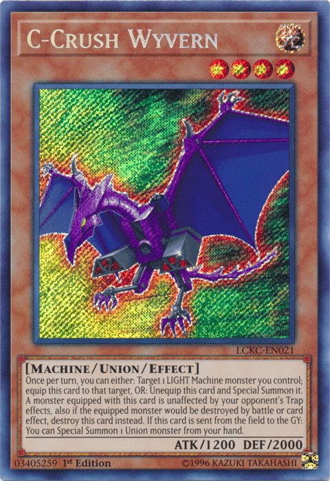C-Crush Wyvern [LCKC-EN021] Secret Rare (ONLINE ORDER ONLY)