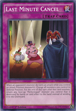 Last Minute Cancel [MP15-EN238] Common (ONLINE ORDER ONLY)