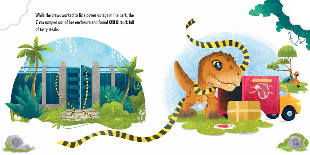 Jurassic World: The Very Hungry Dinosaur (Board Book) (ONLINE ORDER ONLY)