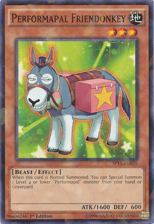 Performapal Friendonkey [SP15-EN026] Shatterfoil Rare (ONLINE ORDER ONLY)