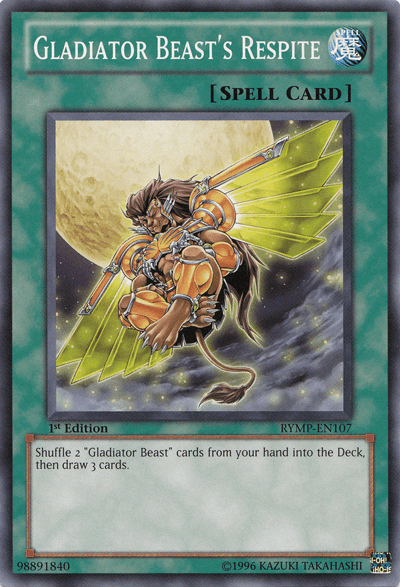 Gladiator Beast's Respite [RYMP-EN107] Common (ONLINE ORDER ONLY)