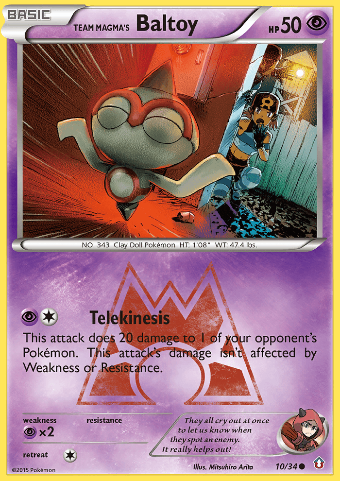 Team Magma's Baltoy (10/34) [XY: Double Crisis] (Online Only)