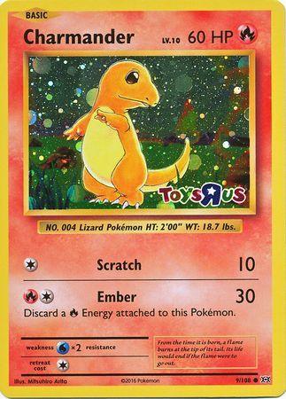 Charmander (9/108) (Toys R Us Promo) [XY: Evolutions] (Online Only)