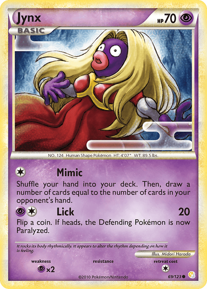 Jynx (69/123) [HeartGold & SoulSilver: Base Set] (Online Only)
