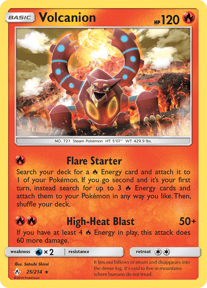 Volcanion (25/214) [Sun & Moon: Unbroken Bonds] (Online Only)