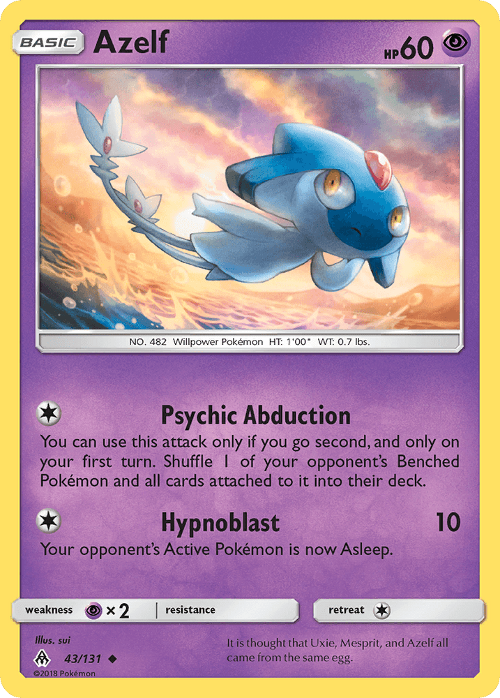 Azelf (43/131) [Sun & Moon: Forbidden Light] (Online Only)