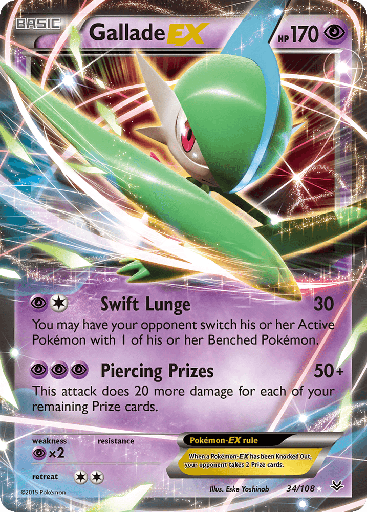 Gallade EX (34/108) [XY: Roaring Skies] (Online Only)