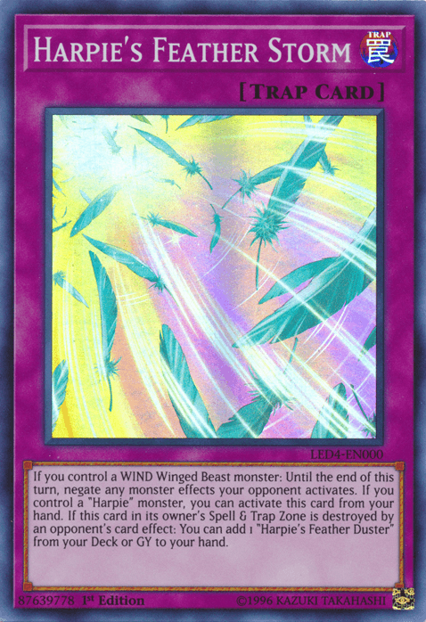 Harpie's Feather Storm [LED4-EN000] Super Rare (ONLINE ORDER ONLY)