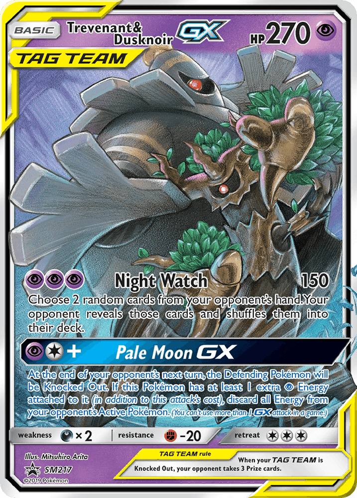 Trevenant & Dusknoir GX (SM217) [Sun & Moon: Black Star Promos] (Online Only)