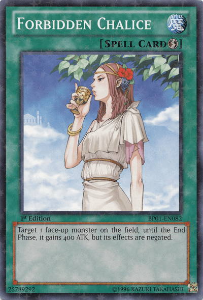 Forbidden Chalice [BP01-EN082] Starfoil Rare (ONLINE ORDER ONLY)