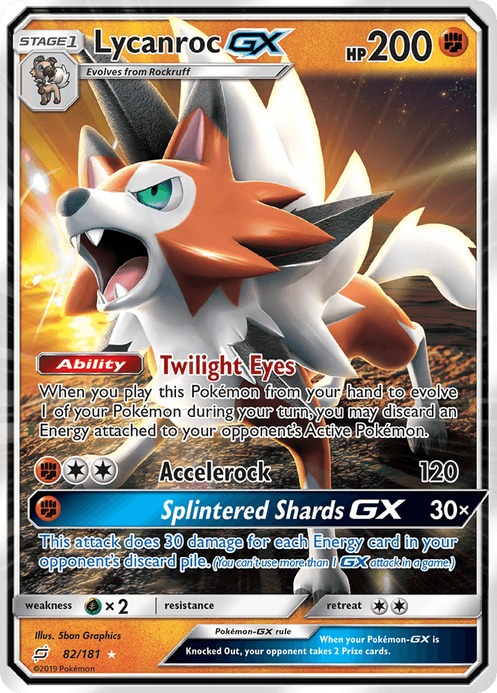 Lycanroc GX (82/181) [Sun & Moon: Team Up] (Online Only)