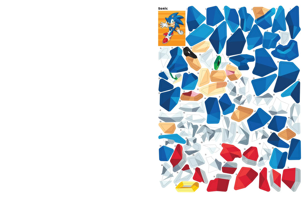 Sonic the Hedgehog: The Official Color by Sticker Book (ONLINE ORDER ONLY)