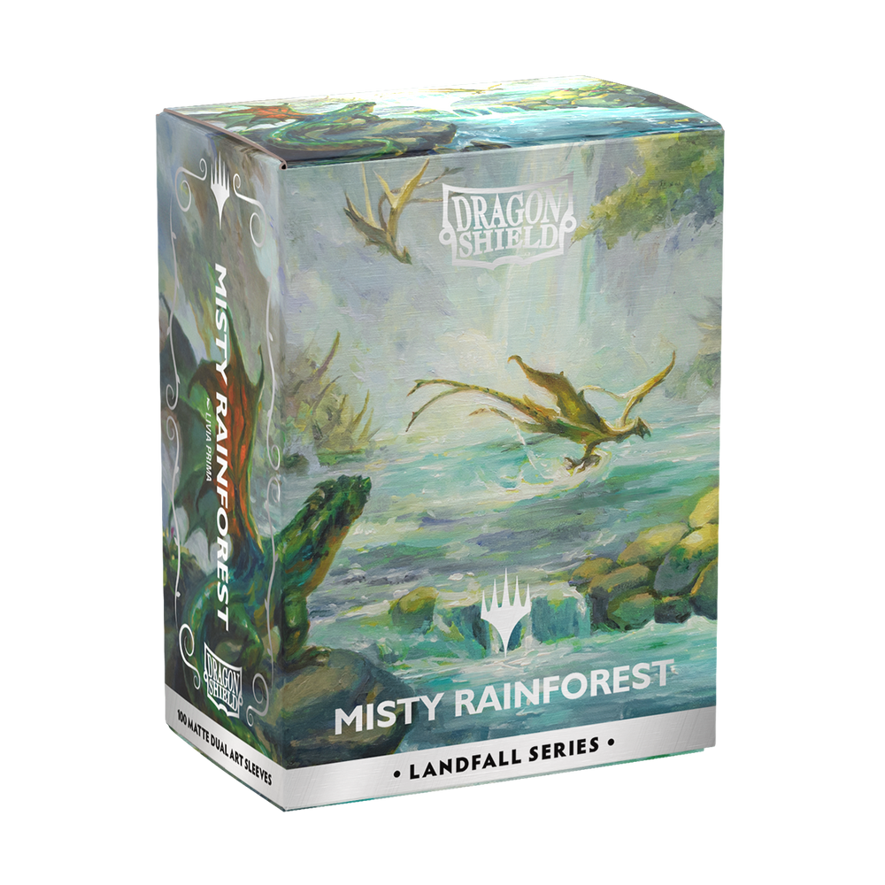 Dragon Shield: Standard 100ct Sleeves - Landfall Series - Misty Rainforest (Dual Matte)