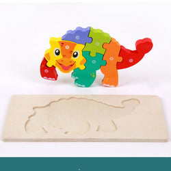 Wooden Three-dimensional Dinosaur Puzzle (ONLINE ORDER ONLY)