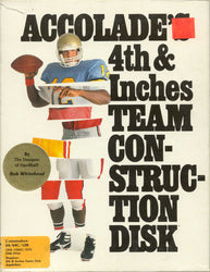 4th & Inches w/ Team Construction Disk (Commodore 64/128) (Online Order Only)