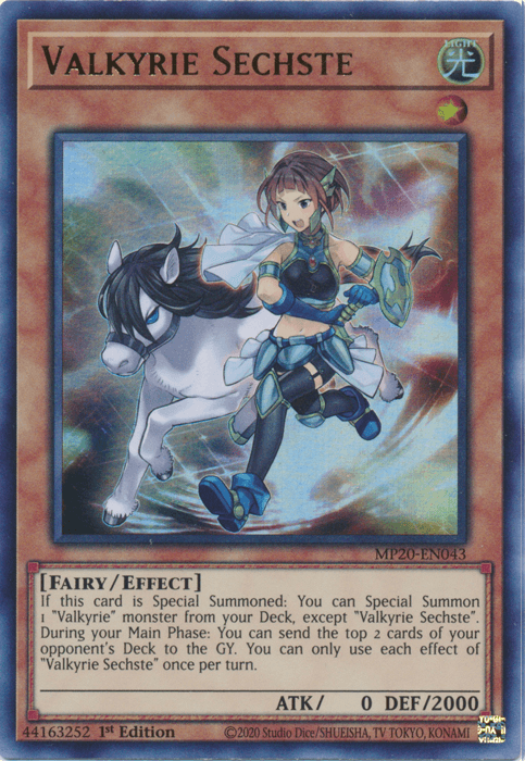Valkyrie Sechste [MP20-EN043] Ultra Rare (ONLINE ORDER ONLY)