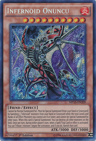 Infernoid Onuncu [MP15-EN209] Secret Rare (ONLINE ORDER ONLY)
