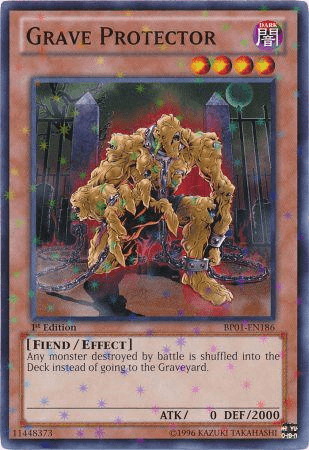 Grave Protector [BP01-EN186] Starfoil Rare (ONLINE ORDER ONLY)