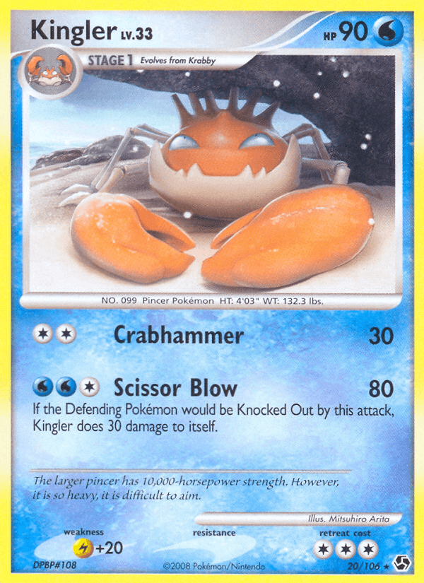 Kingler (20/106) [Diamond & Pearl: Great Encounters] (Online Only)