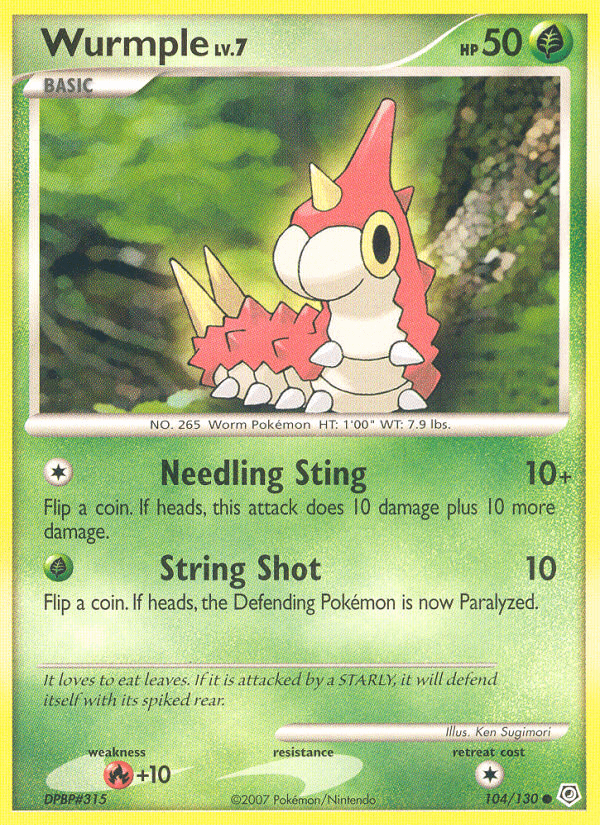 Wurmple (104/130) [Diamond & Pearl: Base Set] (Online Only)