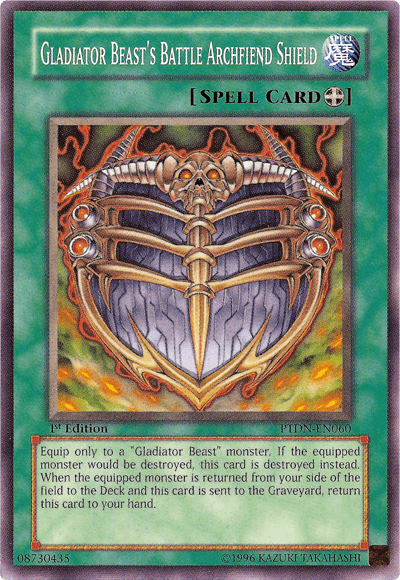 Gladiator Beast's Battle Archfiend Shield [PTDN-EN060] Common (ONLINE ORDER ONLY)