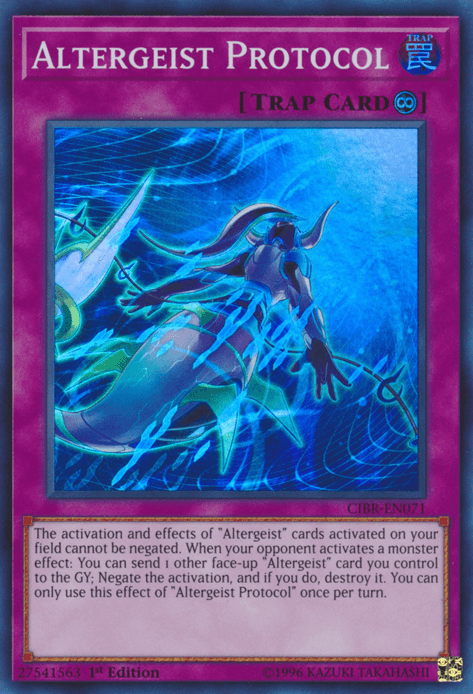 Altergeist Protocol [CIBR-EN071] Super Rare (ONLINE ORDER ONLY)