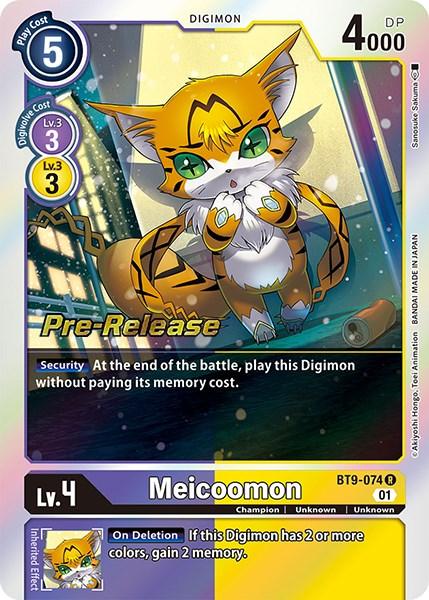 Meicoomon [BT9-074] [X Record Pre-Release Promos] (ONLINE ORDER ONLY)