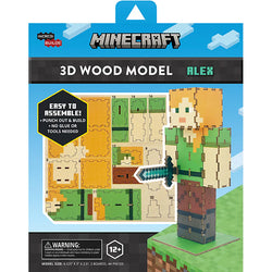 IncrediBuilds: Minecraft: Alex 3D Wood Model Kit (ONLINE ORDER ONLY)