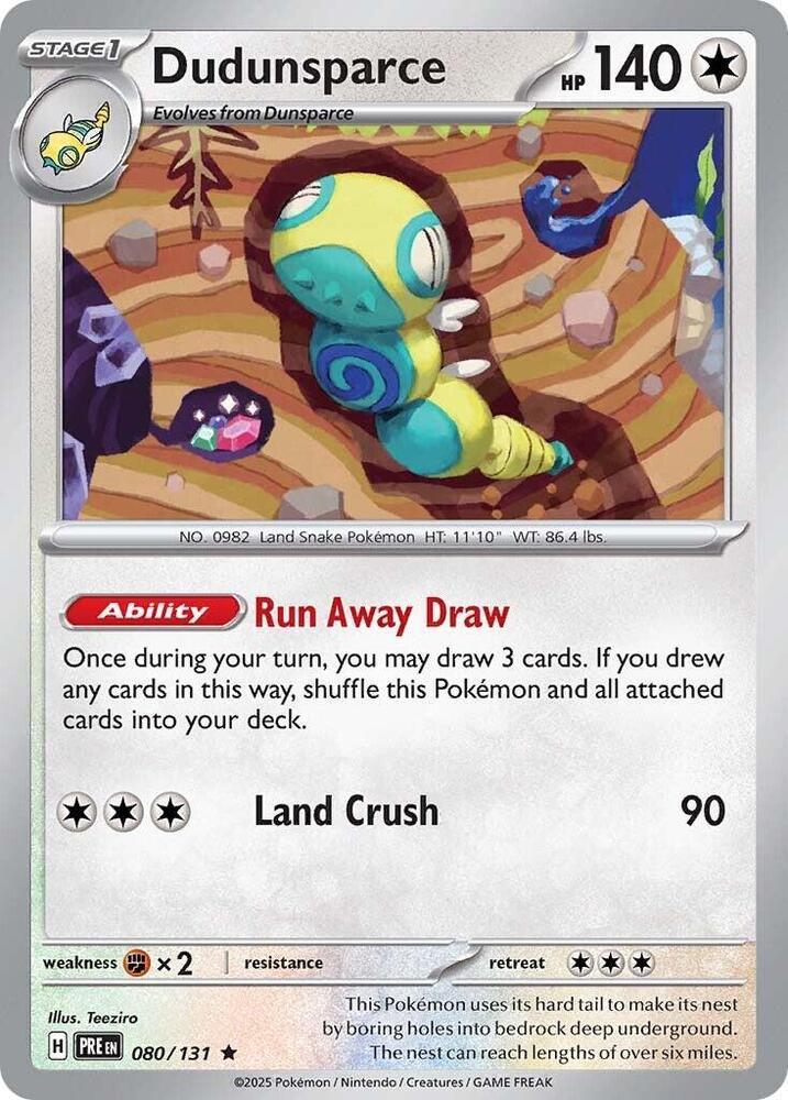 Dudunsparce (080/131) [Scarlet & Violet: Prismatic Evolutions] (Online Only)
