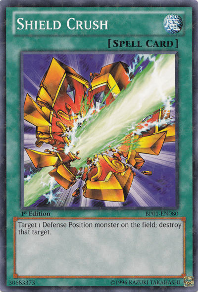 Shield Crush [BP01-EN080] Starfoil Rare (ONLINE ORDER ONLY)