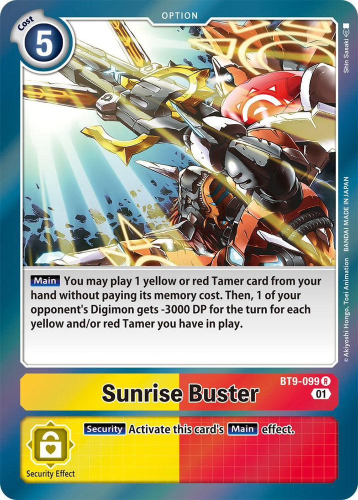 Sunrise Buster [BT9-099] [X Record] (ONLINE ORDER ONLY)