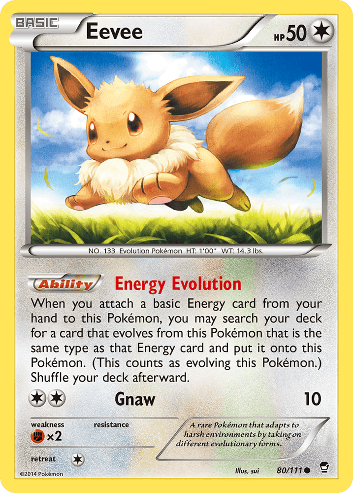 Eevee (80/111) [XY: Furious Fists] (Online Only)