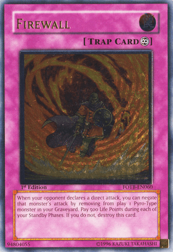 Firewall [FOTB-EN060] Ultimate Rare (ONLINE ORDER ONLY)