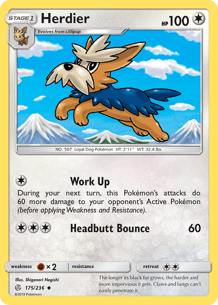 Herdier (175/236) [Sun & Moon: Cosmic Eclipse] (Online Only)