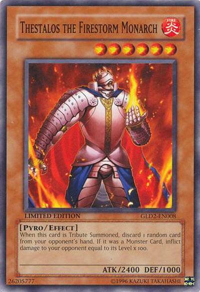 Thestalos the Firestorm Monarch [GLD2-EN008] Common (ONLINE ORDER ONLY)