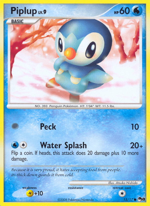 Piplup (15/17) [POP Series 8] (Online Only)